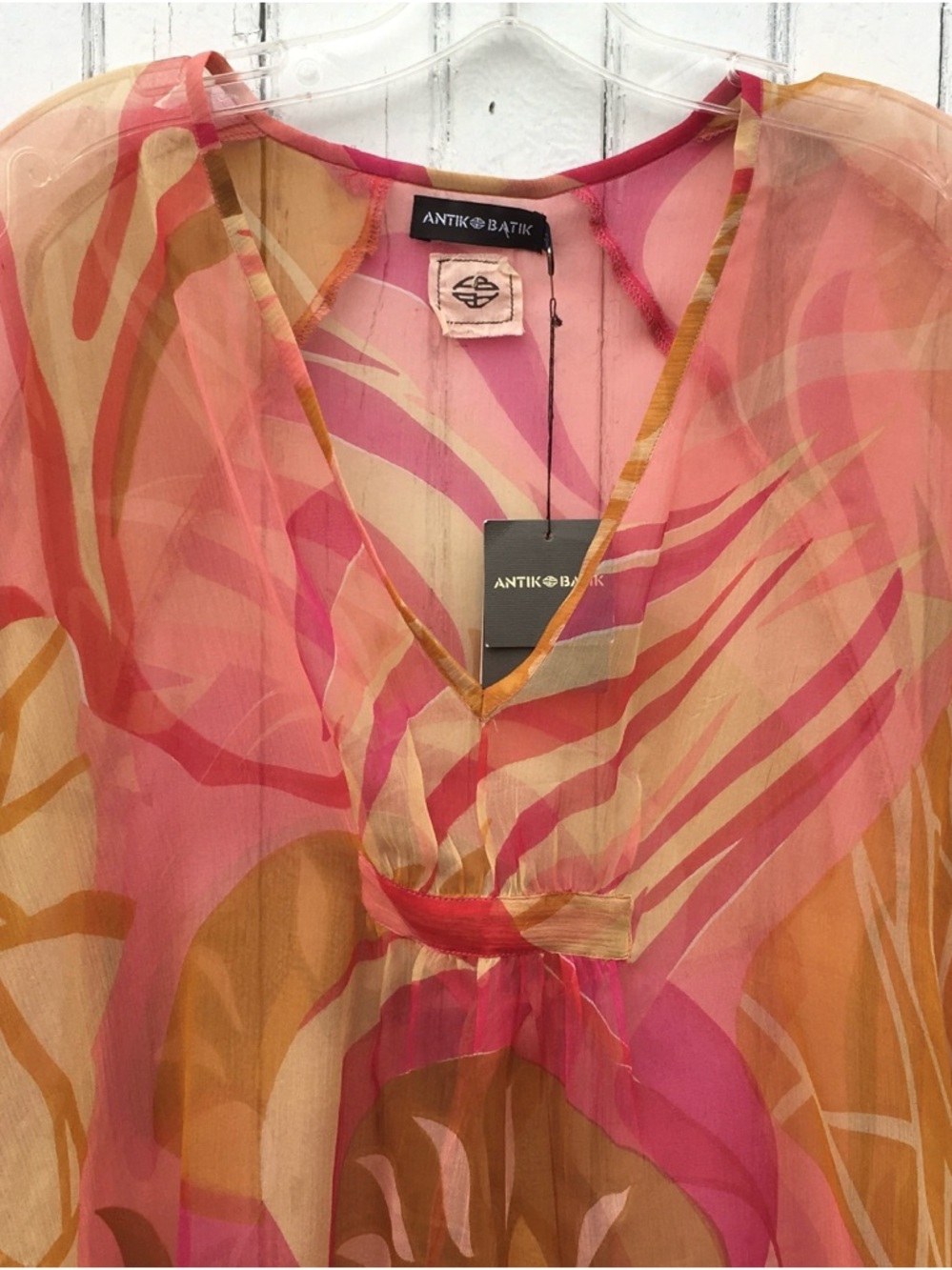 ANTIK BATIK SILK CHIFFON TUNIC TOP